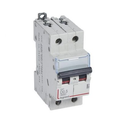 Wyłącznik Nadprądowy S 302 2P D0,5A 6kA DX3 408022 LEGRAND (408022)
