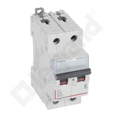 Wyłącznik Nadprądowy S 302 2P D4A 6kA DX3 408026 LEGRAND (408026)