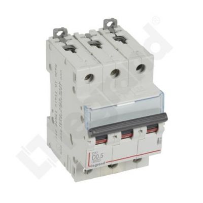 Wyłącznik Nadprądowy S 303 3P D0,5A 6kA DX3 408080 LEGRAND (408080)