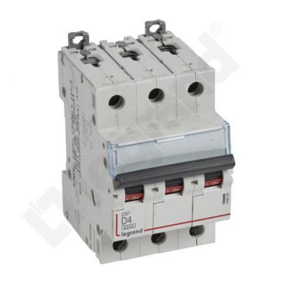 Wyłącznik Nadprądowy S 303 3P D4A 6kA DX3 408084 LEGRAND (408084)