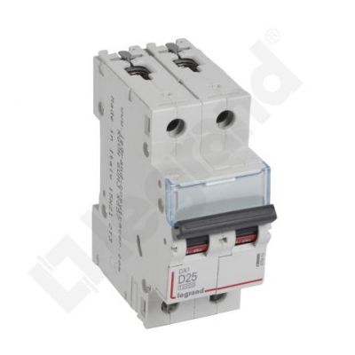 Wyłącznik Nadprądowy S 312 2P D25A 10000A DX3 409453 LEGRAND (409453)