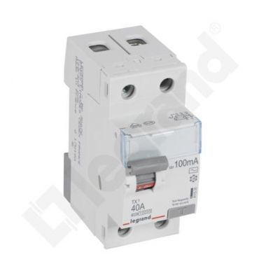 Wyłącznik Różnicowoprądowy P 302 2P 40A 100Ma Typ AC TX3 411520 LEGRAND (411520)