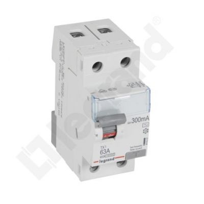 Wyłącznik Różnicowoprądowy P 302 2P 63A 300Ma Typ AC TX3 411531 LEGRAND (411531)