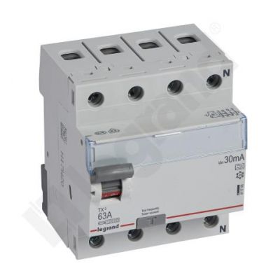 Wyłącznik Różnicowoprądowy 4P 63A 0,03A Typa P304 TX3 411766 LEGRAND (411766)