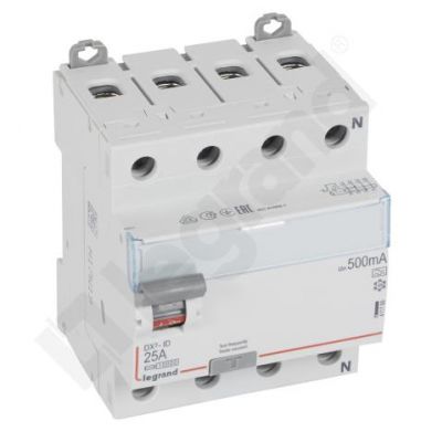 Wyłącznik Różnicowoprądowy P 304 4P 25A 500Ma Typa DX3 411789 LEGRAND (411789)
