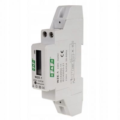 Jednofazowy licznik zużycia energii 45A MID WZE-1 F&F (WZE-1)