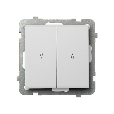 SONATA Przycisk żaluzjowy zwierny biały mat ŁP-7R/m/75 OSPEL (ŁP-7R/m/75)