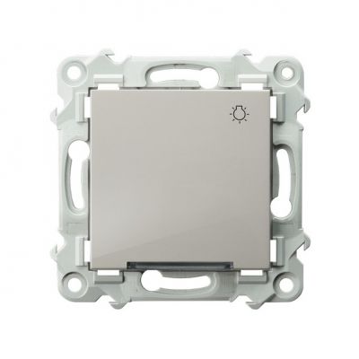 SZAFIR Przycisk zwierny /światło/ z podświetleniem kolor kaszmirowy beż ŁP-5ZS/m/83 OSPEL (ŁP-5ZS/m/83)