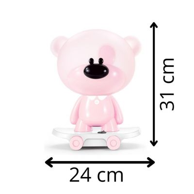 Lampka dekoracyjna Teddy Skater różowa E14 1x3W (LPX0002/LM A)