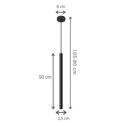 Lampex Lampa wisząca Langi 1 G9 1x40W (LPX0075/1)