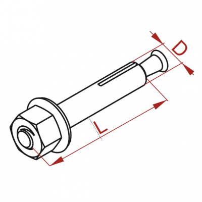 Śruba rozporowa 6x30mm SROM6x30 E 803901 BAKS (803901)