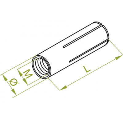 Tuleja rozporowa stalowa TRSOM8 804700 BAKS (804700)