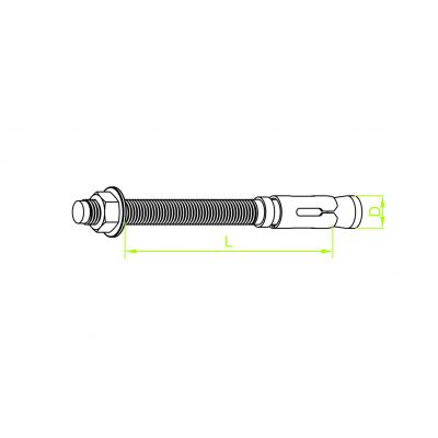 Śruba rozporowa pierścieniowa 10x65mm PSRM10x65 650553 BAKS (650553)