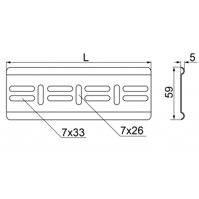 Blacha zakończeniowa Grubość 1,00 mm BZK/BZKO100 100210 BAKS (100210)