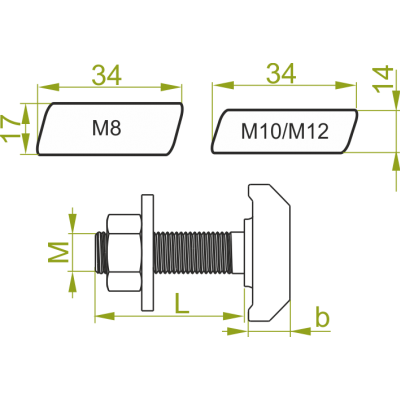 Śruba młotkowa 8x25mm SMHM8x25 650372 BAKS (650372)