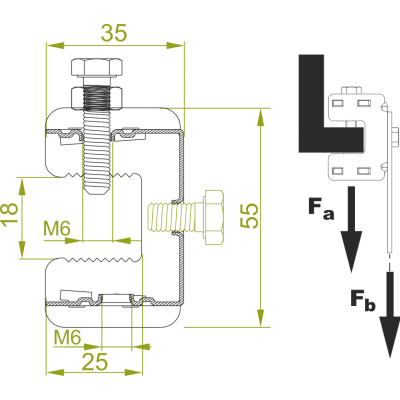 Zacisk ZCM1 752302 BAKS (752302)