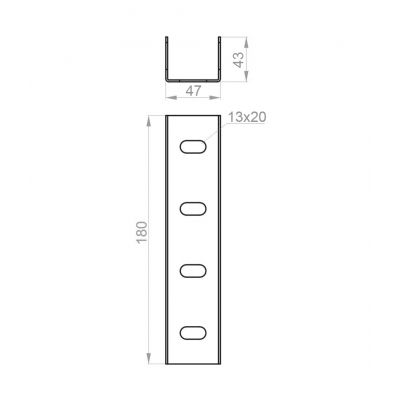 Łącznik 40x40mm Grubość 3,00 mm LCT40H40 660402 BAKS (660402)