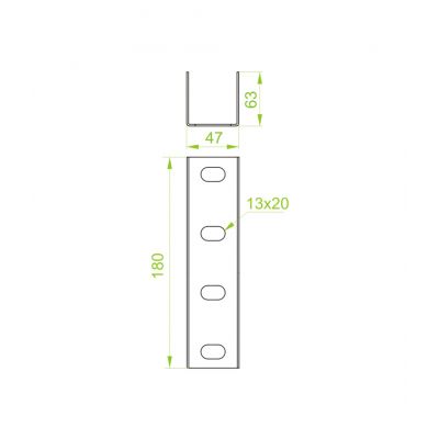 Łącznik 40x60mm Grubość 3,00 mm LCT40H60 660403 BAKS (660403)