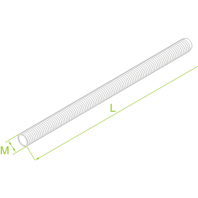 Pręt gwintowany PGM10/2 651101 BAKS (651101)