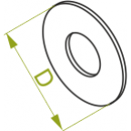 Podkładka powiększona /100szt./ PW8 650944 BAKS (650944)