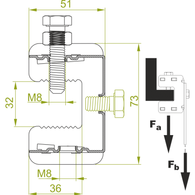 Zacisk ZCS 752502 BAKS (752502)