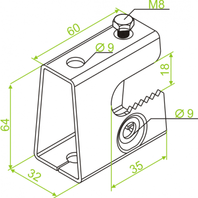 Zacisk ZDT 751106 BAKS (751106)
