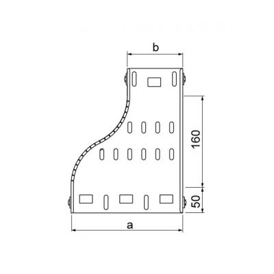 Redukcja prawa 150mm Grubość 1,00 mm 100x60 RKPFJ150/100H60 165212 BAKS (165212)