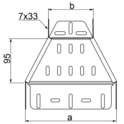 Redukcja symetryczna 200mm Grubość 1,00 mm 100x60 RKSJ200/100H60 169920 BAKS (169920)
