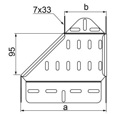 Redukcja prawa 200mm Grubość 1,00 mm 100x100 RKPJ200/100H100 115320 BAKS (115320)