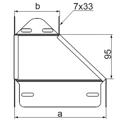 Redukcja lewa 300mm Grubość 1,00 mm 200x50 RKLBJ300/200H50 156901 BAKS (156901)