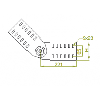 Łącznik przegubowy 110mm Grubość 2,00 mm LGSUCH110 230602 BAKS (230602)