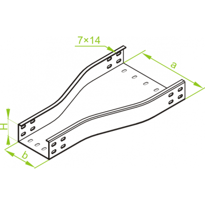 Redukcja symetryczna 200mm Grubość 2,00 mm 100x50 RKZC200/100H50 352520 BAKS (352520)