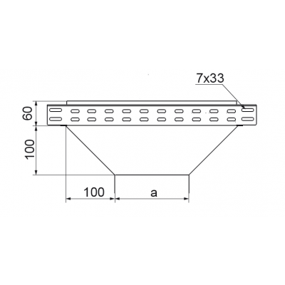 Trójnik redukcyjny 150x60mm Grubość 1,50 mm TRP150H60 165215 BAKS (165215)