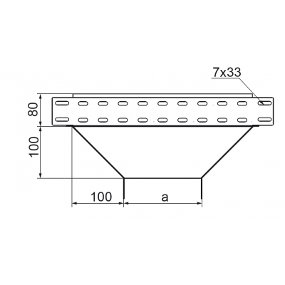 Trójnik redukcyjny 300x80mm Grubość 1,00 mm TRJ300H80 184530 BAKS (184530)