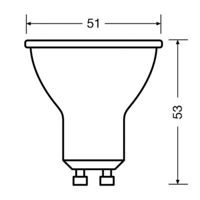 PARATHOM PAR16 80 120° 6,9W 830 GU10 LEDVANCE (4058075815636)