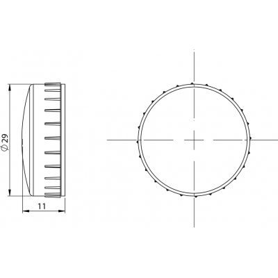 KORPUS LAMPKI ŻÓŁTY   STANDARD (ST22-LG.)