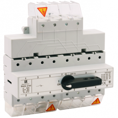 PRZEŁĄ.ŻRÓDŁA.ZASI.4 BIEGUNOWY 125A     Z POKRĘTŁEM NA ROZŁĄCZNIKU PRZK-4125W02 SPAMEL (PRZK-4125W02)