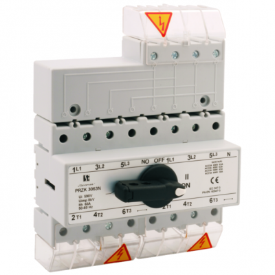 Przełącznik zasilania sieć-agregat 4P 80A PRZK-4080W02 SPAMEL (PRZK-4080W02)