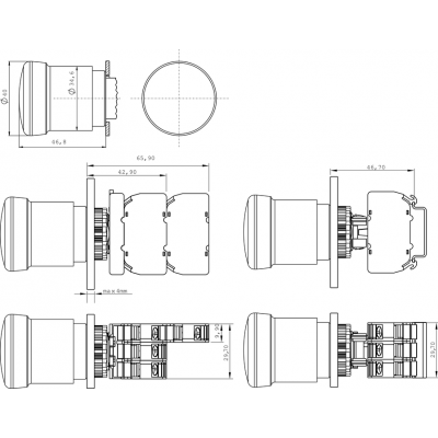 PRZYCISK BEZPIECZEŃSTWA   2ROZ STANDARD (SP22-BN-02.)