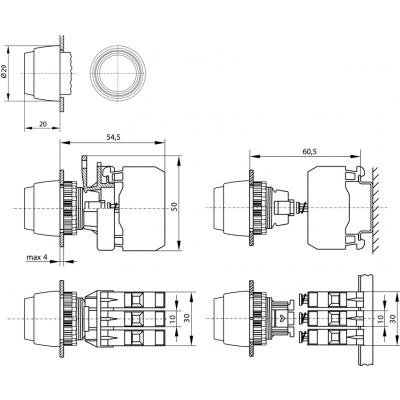 PRZYCISK ST22-WC-10 (ST22-WC-10.)