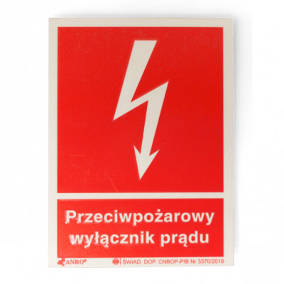 Ręczny przycisk ppoż wyłącznika prądu PWP 2Z 2LED zielony/czerwony 230V CNBOP SPAMEL (PWP1-W01-A-20-2LED7.)