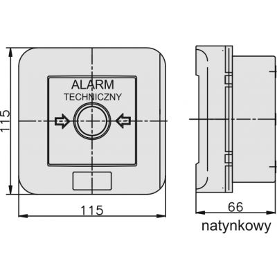 WA-6s  4 tory prądowe 12A NC-NC  NC-NC ALARM, Wyłączniki alarmowe samoczynne natynkowe (921417)