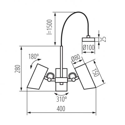 AGZAR C 3xE14 W Lampa wisząca AGZAR C 3xE14 W kolor biały KANLUX (36253)