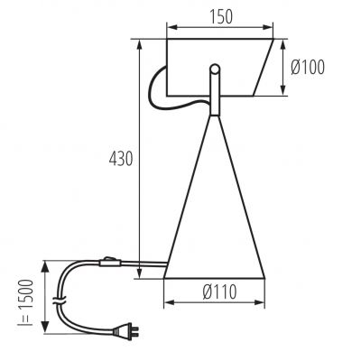LARATA E27 W Lampa stołowa LARATA E27 W E27 kolor biały KANLUX (36260)