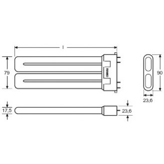 Ledvance Świetlówka kompaktowa Osram - DULUX F 18W/840 2G10 FS1 OSRAM (4050300333526)