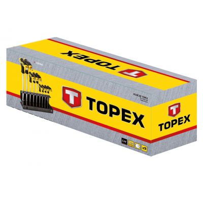 Klucze sześciokątne typu "T" 2-10mm zestaw 8szt, TOPEX 35D963 GTX (35D963)