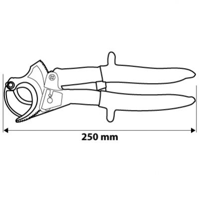 Obcinak do kabli miedzianych i aluminiowych 250mm NEO 01-516 GTX (01-516)