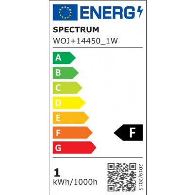 Żarówka LED KULKA E27 230V 1W zimna biel SPECTRUM (WOJ+14450_1W)