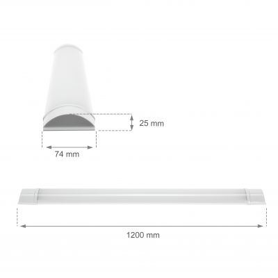 VIGA LINIOWA  1200mm 32W WW 230V 120st IP20 76x1200x26mm BIAŁY (SLI045002WW_PW)