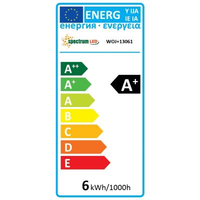 Żarówka LED ŚWIECOWA E27 230V 6W 520lm 3000K ciepła biel WOJ+13061 Spectrum Led (WOJ+13061)